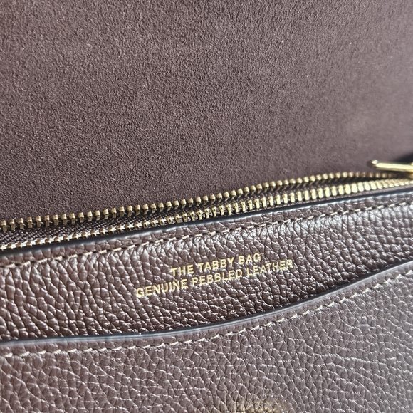 Coach Maple Pebbled Tabby 20 Leather Shoulder Bag with Gold Tone Hardware - Picture 9 of 16